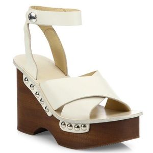 Rag & Bone Hester Platform Sandal Ivory Size 38